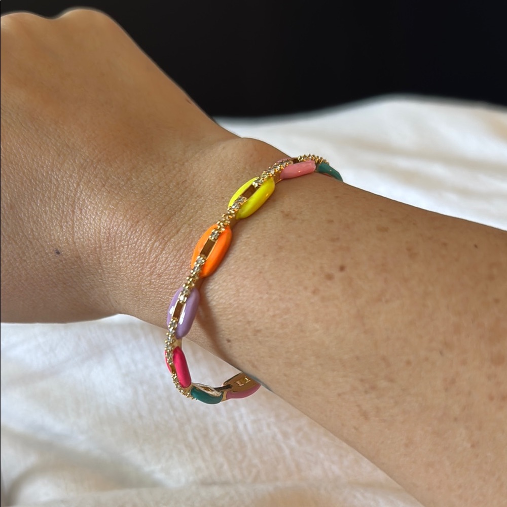 Colorful Chain Link Bracelet